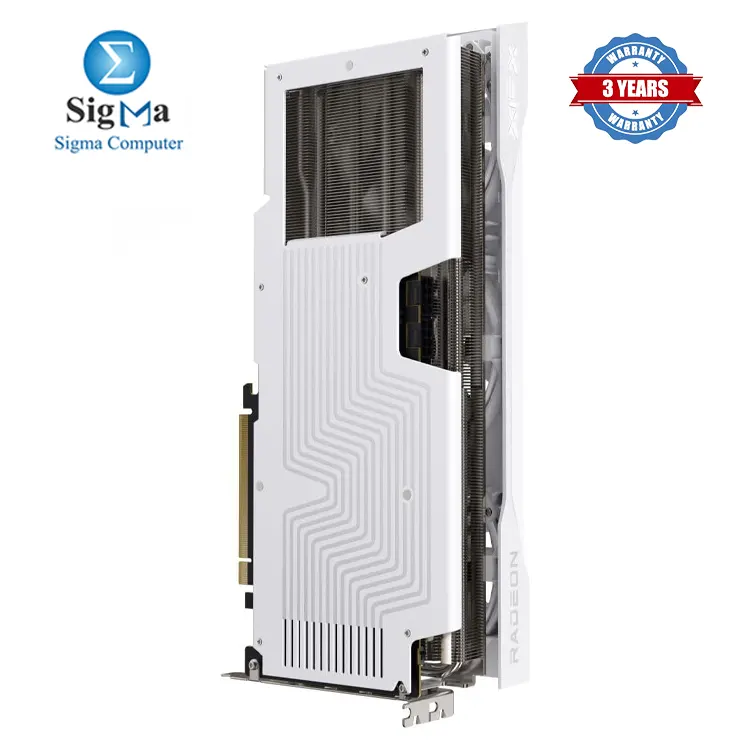 XFX RX 9070 OC White – AMD RDNA™ 4 GPU, 16GB GDDR6, 2700 MHz Boost, 256-bit, PCIe 5.0, Triple Fan, 3x DP 2.1, 1x HDMI 2.1, 2x 8-Pin Power.