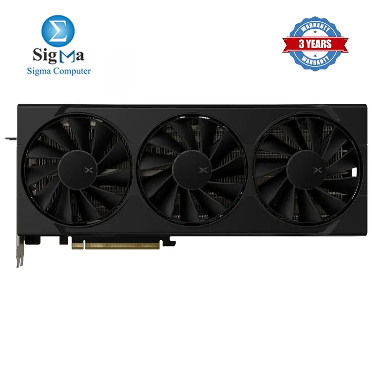 XFX RX 9070 XT     AMD RDNA 4 GPU  16GB GDDR6  4096 cores  2970 MHz boost  PCIe 5.0  triple-fan  2  8-pin  800W PSU  3x DP 2.1  1x HDMI 2.1.