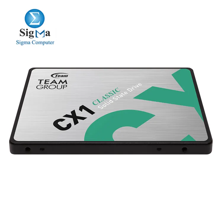 TeamGroup CX1 240GB SSD     SATA III  520MB s read  430MB s write  80TBW  2.5 form factor  shock-resistant  SLC caching  ECC support.