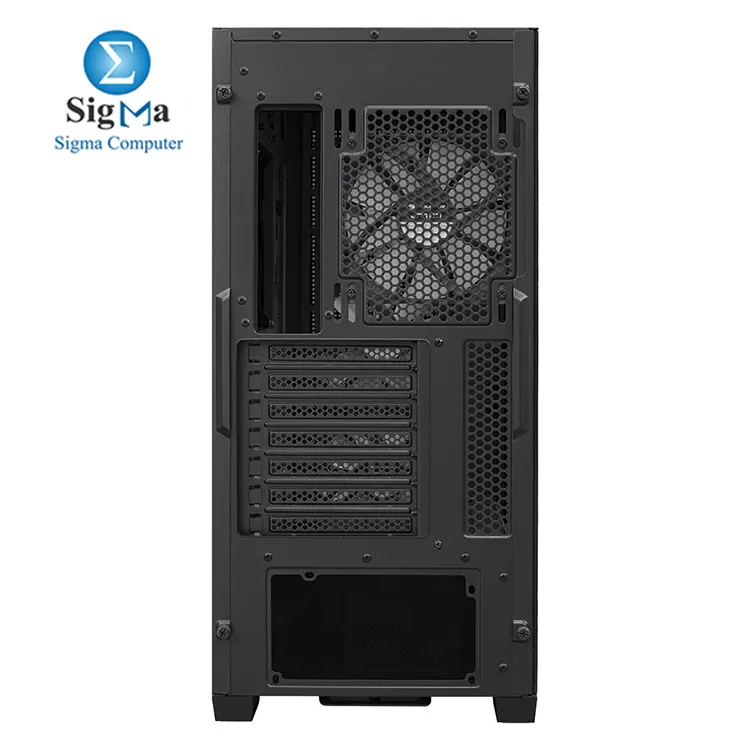 Cougar UNIFACE RGB Black – Mid Tower case with E-ATX support, 400mm GPU clearance, 4 pre-installed ARGB fans, USB-C, tempered glass, and 420mm radiator support.
