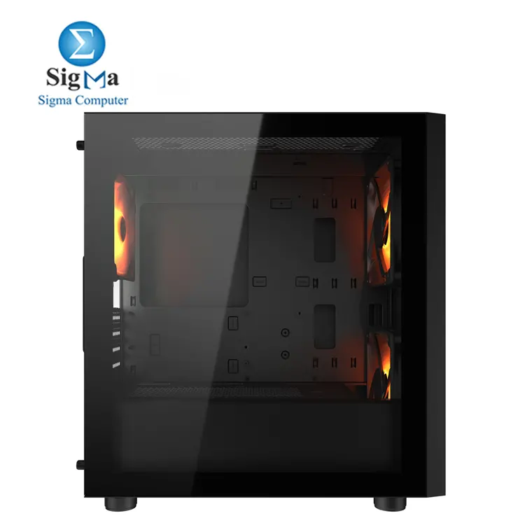COUGAR UNIFACE MINI RGB And STC 600W Compact mini tower with tempered glass  3 ARGB fans  supports up to 280mm radiator  340mm GPU 600W PSU with 86  efficiency  Japanese capacitors  and full protection features.