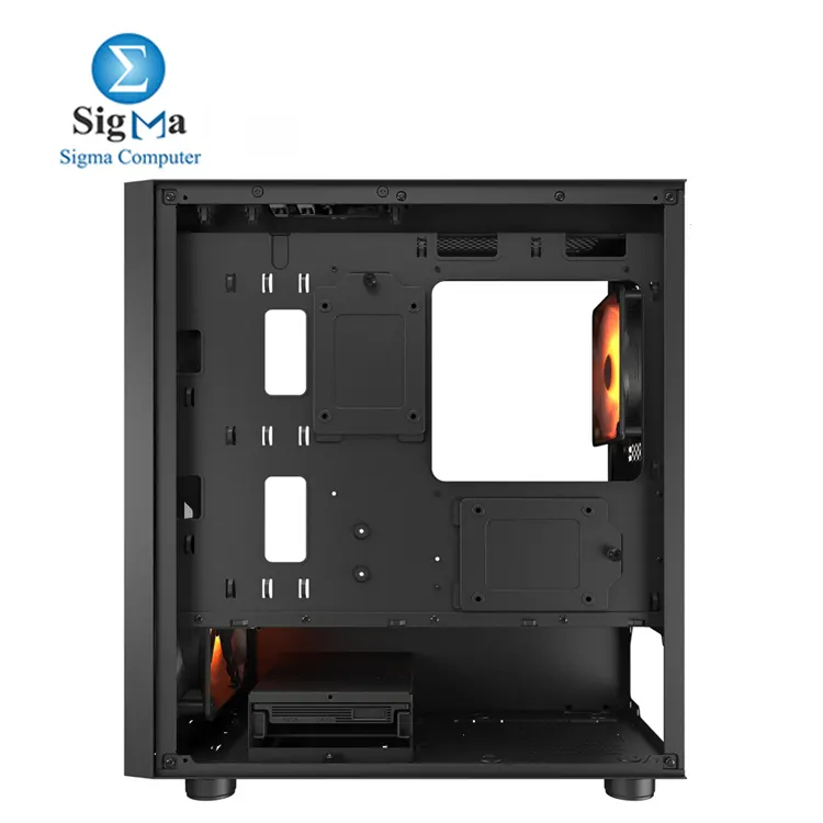 COUGAR UNIFACE MINI RGB And STC 600W Compact mini tower with tempered glass  3 ARGB fans  supports up to 280mm radiator  340mm GPU 600W PSU with 86  efficiency  Japanese capacitors  and full protection features.