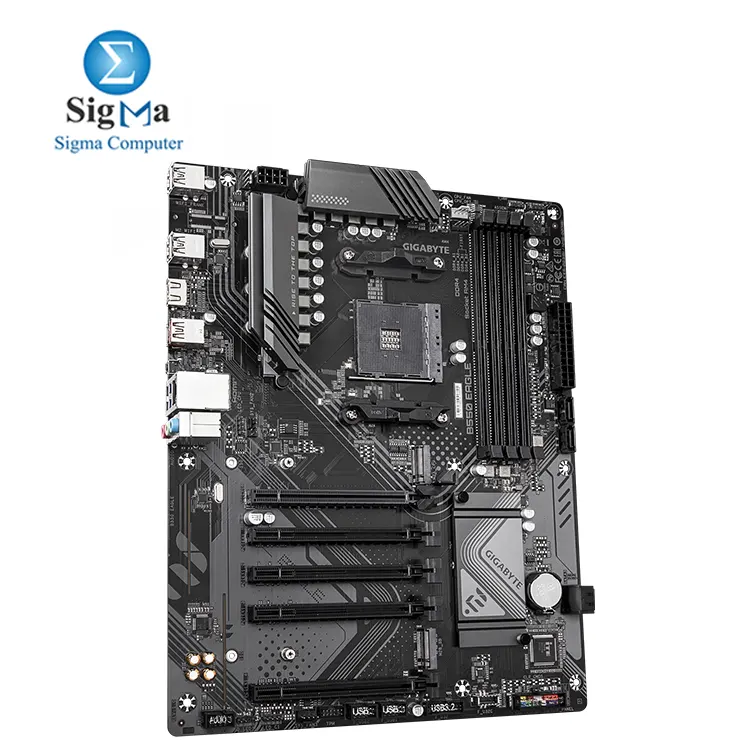 GIGABYTE B550 EAGLE – AM4, Ryzen 5000/4000G/3000 support, 4x DDR4 128GB, 2x M.2, PCIe 4.0, HDMI 2.1, Realtek LAN & Audio, USB 3.2 Gen2, ATX.