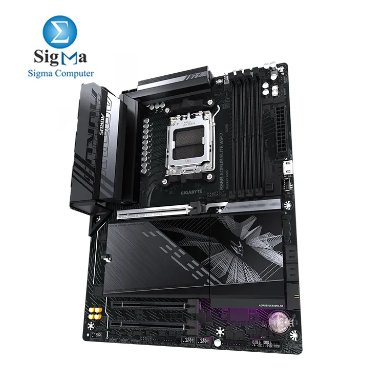 GIGABYTE B850 AORUS ELITE WIFI7 – AM5, Ryzen 9000/8000/7000, DDR5 8200MT/s (OC), PCIe 5.0, 3× M.2, 4× SATA, Wi-Fi 7 + 2.5GbE LAN, USB-C Gen2x2, RGB headers, ATX