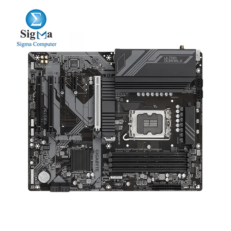 GIGABYTE Z790 D AX     ATX  LGA1700  DDR5 7600 O.C.   3   M.2 PCIe 4.0  PCIe 5.0 x16  Wi-Fi 6E  2.5GbE  USB-C  HDMI  Q-Flash Plus