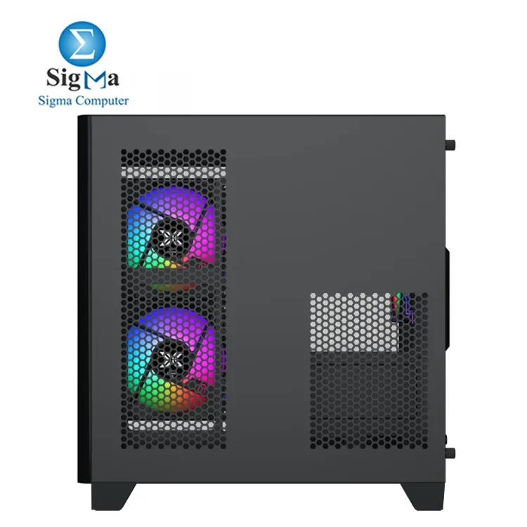 Xigmatek Pano M Nano 3GF M-ATX Case  330mm GPU  158mm CPU Cooler  165mm PSU  240mm Radiator  Top MB   Up to 7 Fans  3 Drive Bays  USB 3.0 x1  Curved Tempered Glass  Dust Filters  Steel Build.