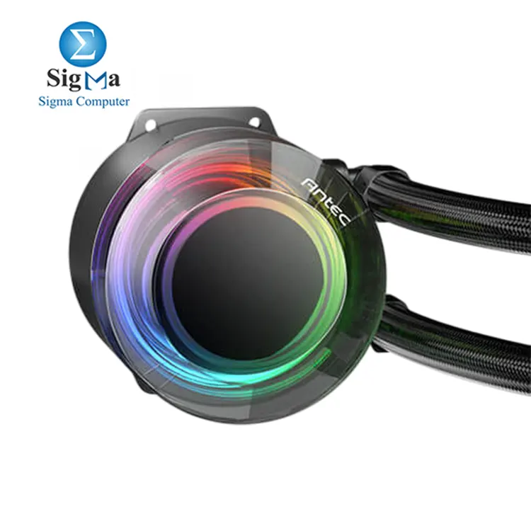 Antec VORTEX LUM 360 Black     360mm ARGB Liquid Cooler  3  120mm Fans  2800 RPM Pump     280W TDP  Intel   AMD Support  Low Noise