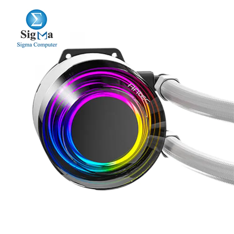 Antec VORTEX LUM 360 WHITE – 360mm ARGB liquid cooler, aluminum radiator, 120mm PWM fans, Intel & AMD socket support, 280W TDP