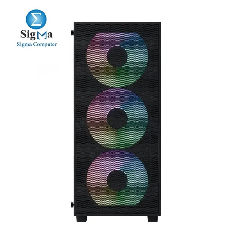 Aerocool B509A Flow   LUX 650W Bronze     Mid Tower case with mesh front  tempered glass  supports ATX boards   340mm GPUs  includes 650W 80  Bronze PSU with 88  efficiency  flat cables  and full protections