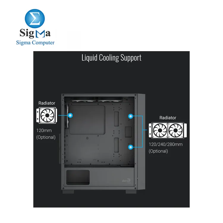 Aerocool B509A Flow   LUX 650W Bronze     Mid Tower case with mesh front  tempered glass  supports ATX boards   340mm GPUs  includes 650W 80  Bronze PSU with 88  efficiency  flat cables  and full protections