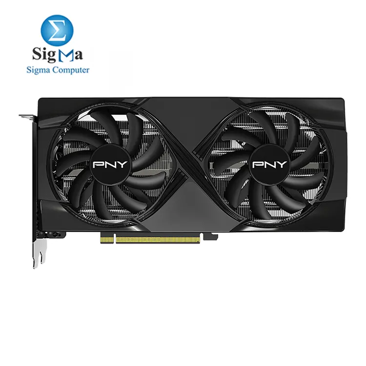PNY GeForce RTX 5060 Ti 8GB OC – Blackwell, 8GB GDDR7, 4608 CUDA Cores, 2692 MHz Boost, 3x DP, 1x HDMI, 180W.